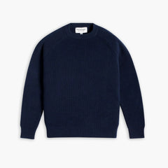 Ribbed Crewneck Sweater | Navy